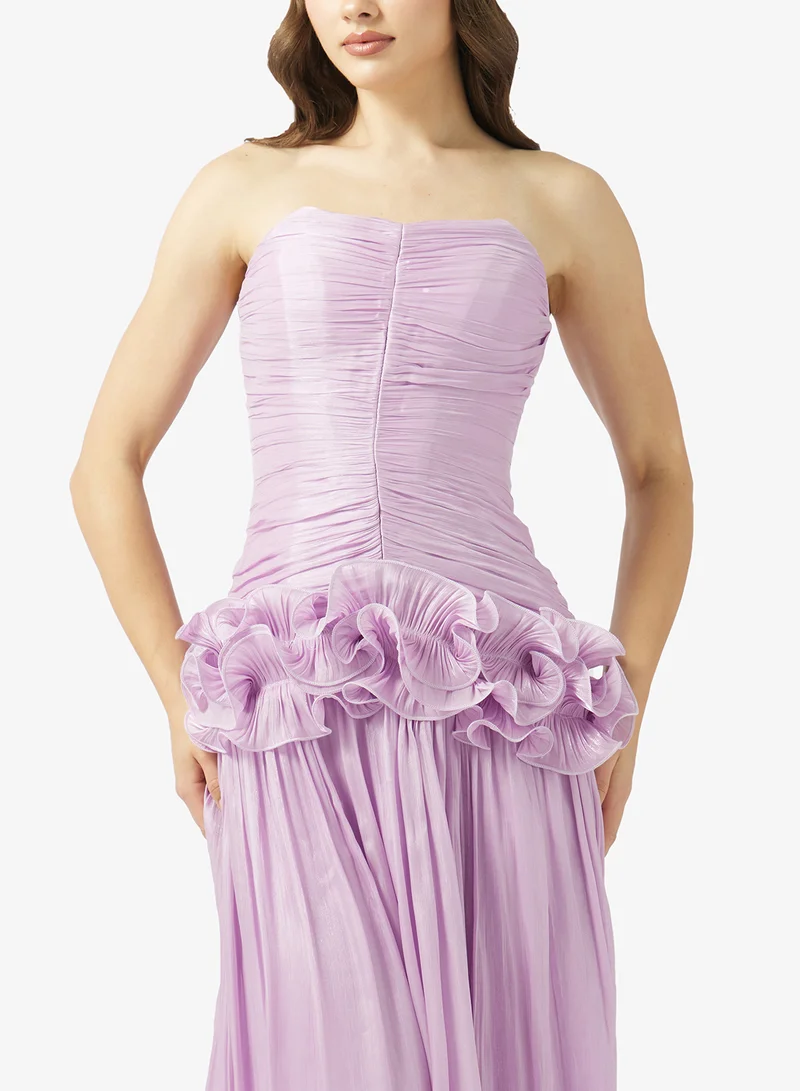Ginger Boutique  Sweetheart Neckline Gather Detail Dropwaist Dress for Women | Best Price UAE